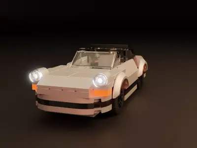 Porsche 911 Targa LEGO  3D model