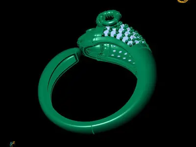 goat rings 3D print model