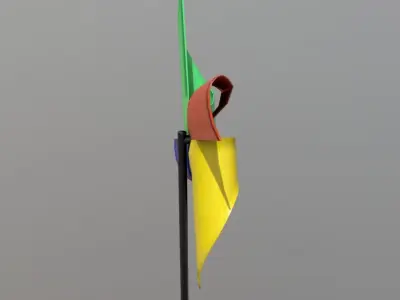 CC0 - Pinwheel Free low-poly 3D model