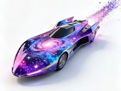 Cosmic Horizon Speeder 3D Model Low-poly 3D model