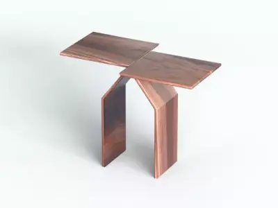 Table Wood Free 3D model
