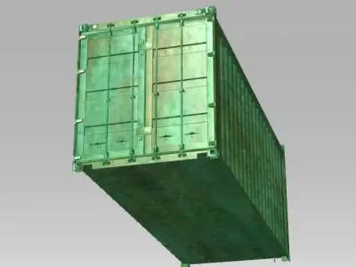 Container shipping 3D model