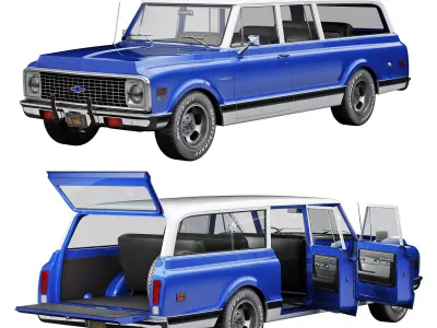 Chevrolet suburban 1972 3D model