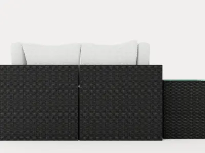 Zambia Sofa Group Low-poly 3D model