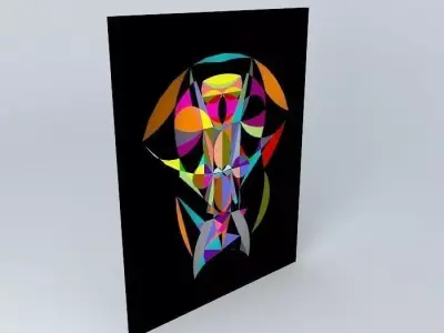 Zombie abstract art Free 3D model