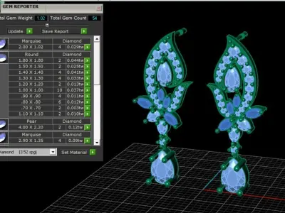 Earring Design 3D print model purchase