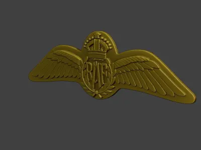 WW2 British Royal Air Force Wings I 3D print model