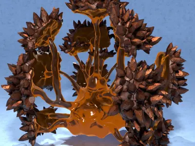 GeoSlime 2  Low-poly 3D model