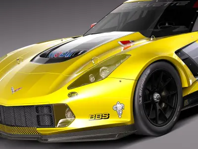 Chevrolet Corvette C7R 2015 3D model