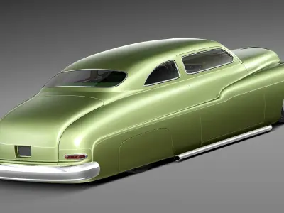 Mercury Coupe 1950 Led Sled Custom 3D model