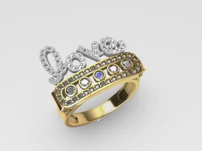 Love Ring 3D print model