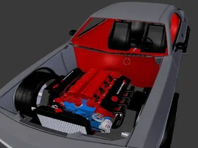 2012 Dodge Challenger SRT8 SRT Demon Concept Free 3D model