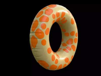 Swim Ring Low-poly 3D model