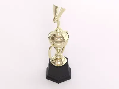 Badminton Trophy 3D model