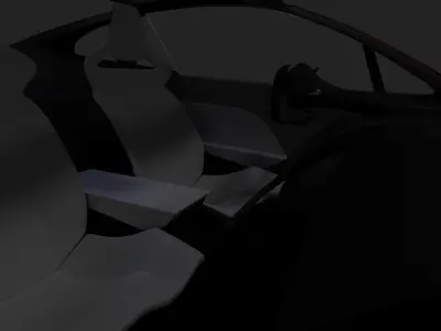 Tesla Roadster 2020 With Interior 3D model