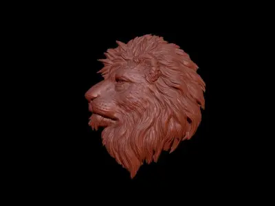 Lion head 3D print model