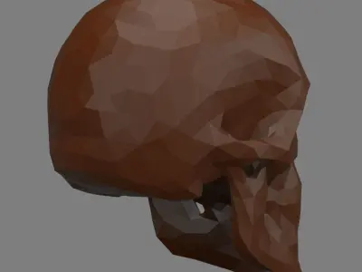 Abstract skull 3D print model