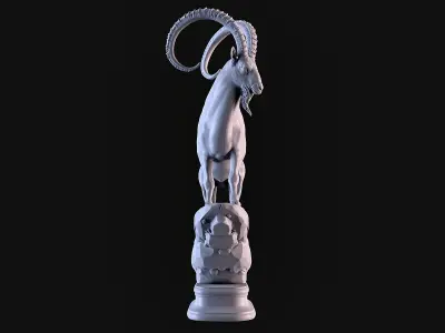 Ibex Statue 3D print model