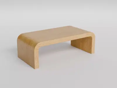 Coffee Table 02 Low-poly 3D model