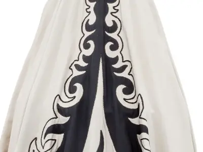 Deco Dress Low-poly 3D model