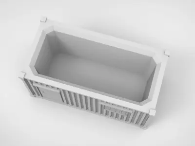 container pattern vase 3D print model