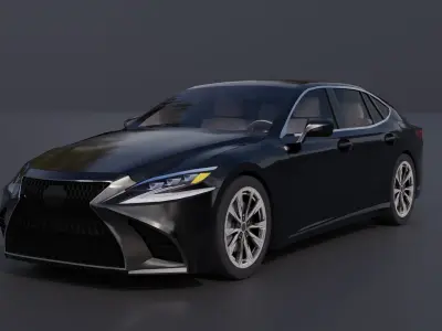 Generic Luxury Sedan 2 Low-poly 3D model
