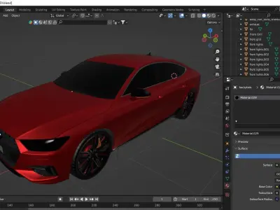 Audi A7 55 TSFI 3D model