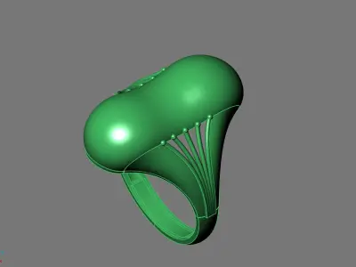 Women Ring Plain Ring Ready STL 3DM Models Womens Rings 3D print model 48