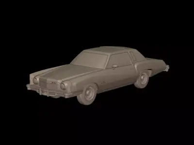 CHEVROLET MONTE CARLO 1975 3D PRINT MODEL 3D print model
