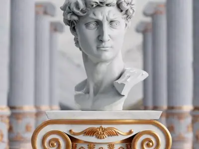 Head of David 3D model