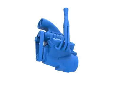 Engine V8 Version 2 Scale 1 to 25 3D print model
