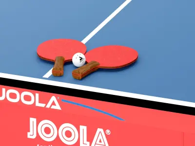 Ping-Pong-Table-3D ping pong table 3D model
