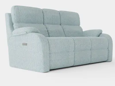 Cobalt Sofa Low-poly 3D model