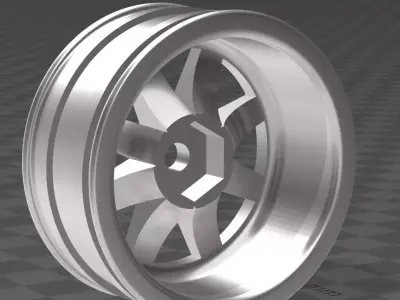 12MM Hex RC Wheels 3D Print model 3D print model