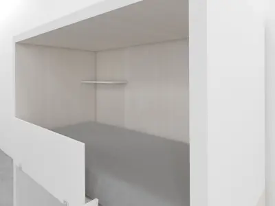 mrarq cama litera individual 01 Low-poly 3D model