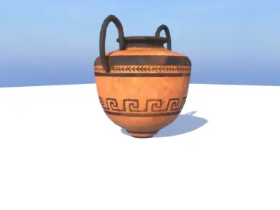 Greek Vase Free low-poly 3D model