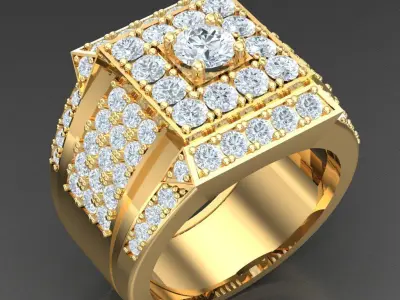 Luxury Men Rings Designs 4MR032 3D print model