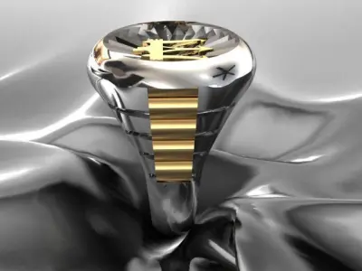 MSRTI CAR RING LOGO  3D print model