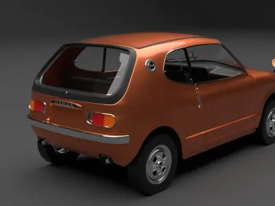 1970 Honda Z Sport Coupe 3D model