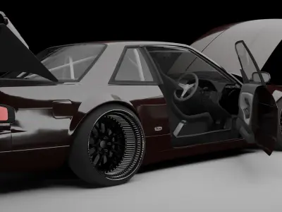 Nissan Silvia S13 Wide Body 3D model