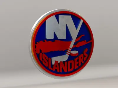 NHL New York Islanders Team Logo 3D model