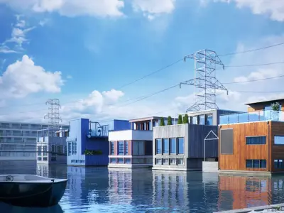 modern building model 3 3D model