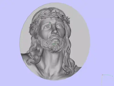 jesus head 3D print model