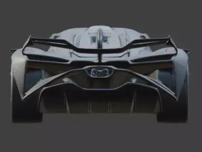 Luxury Performance Hypercar 3D Asset Low-poly 3D model