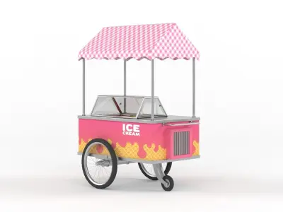 Food Carts Collection 3D model