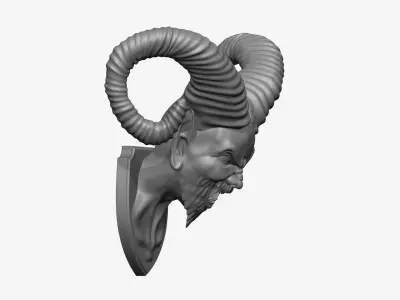 Demon Head Mount 3D print model