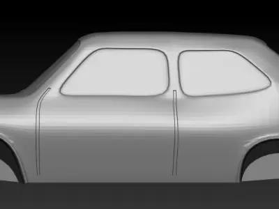 Fiat 127  scale 1-160 3D print model