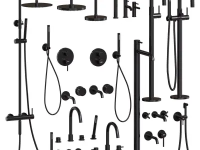 Abber Wasser Kreis faucet set 3D model