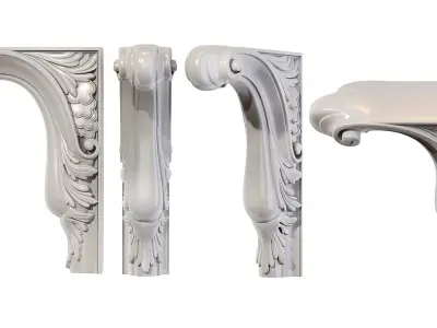 Classic corbel 03 3D model