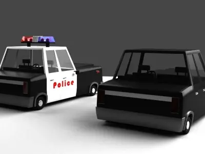 Cartoon Car 3D model